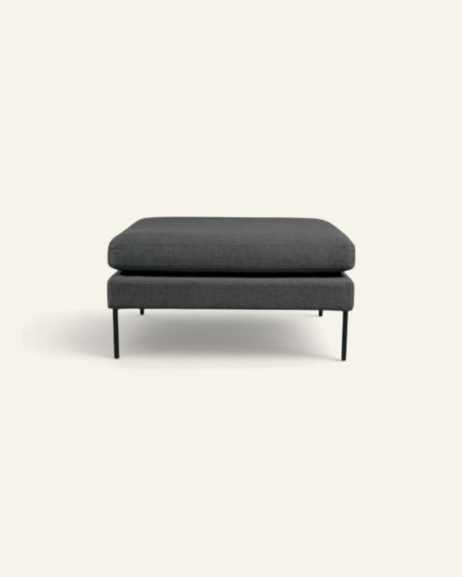 Puff grå - 90x90x47 cm grå - 1