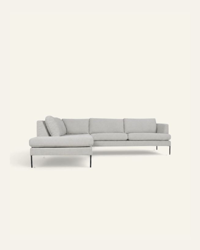 Soffa divan vänster beige - 269x220x80 cm beige - 1