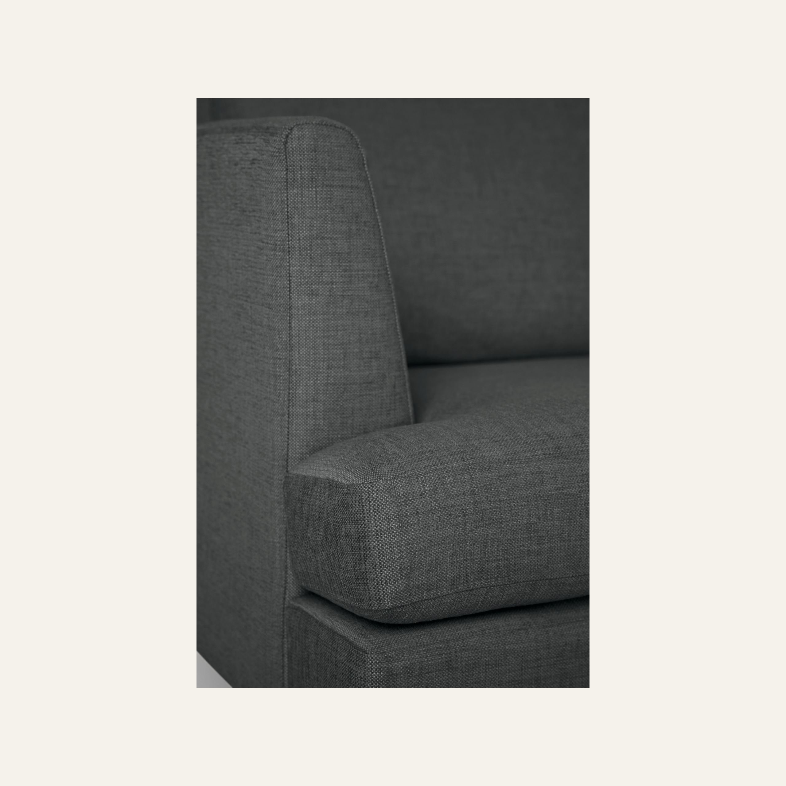 Soffa divan vänster grå - 2