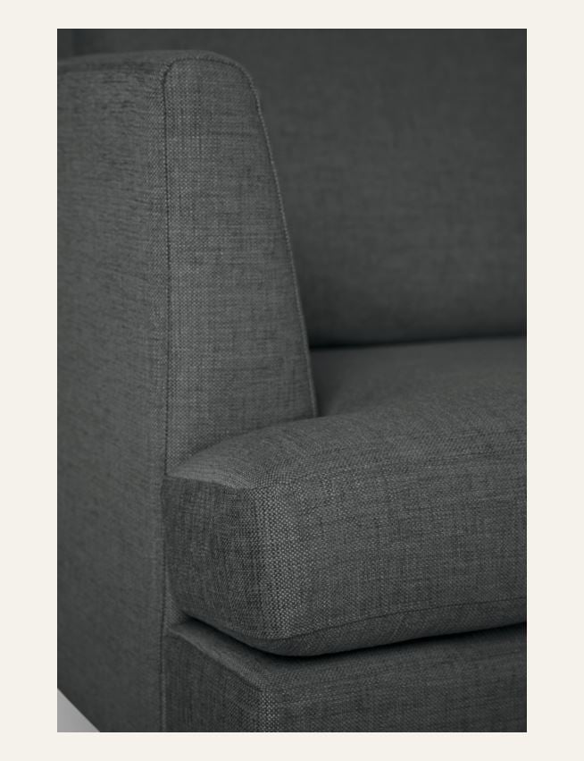 Soffa divan vänster grå - 2