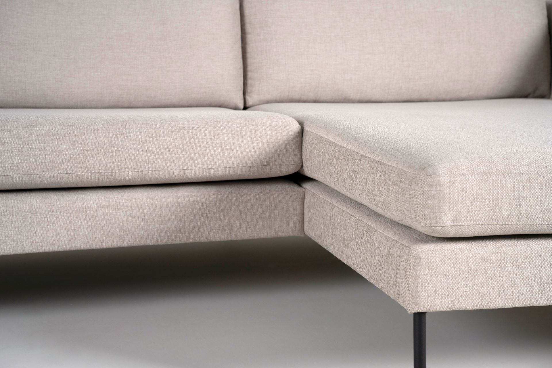 Soffa schäslong höger beige - 7