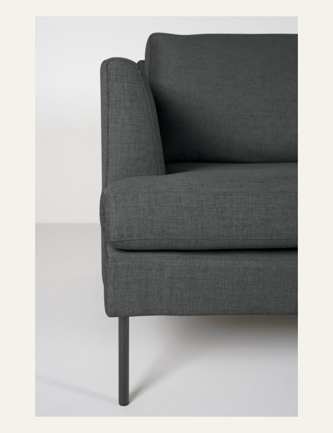 Soffa divan vänster grå - 4