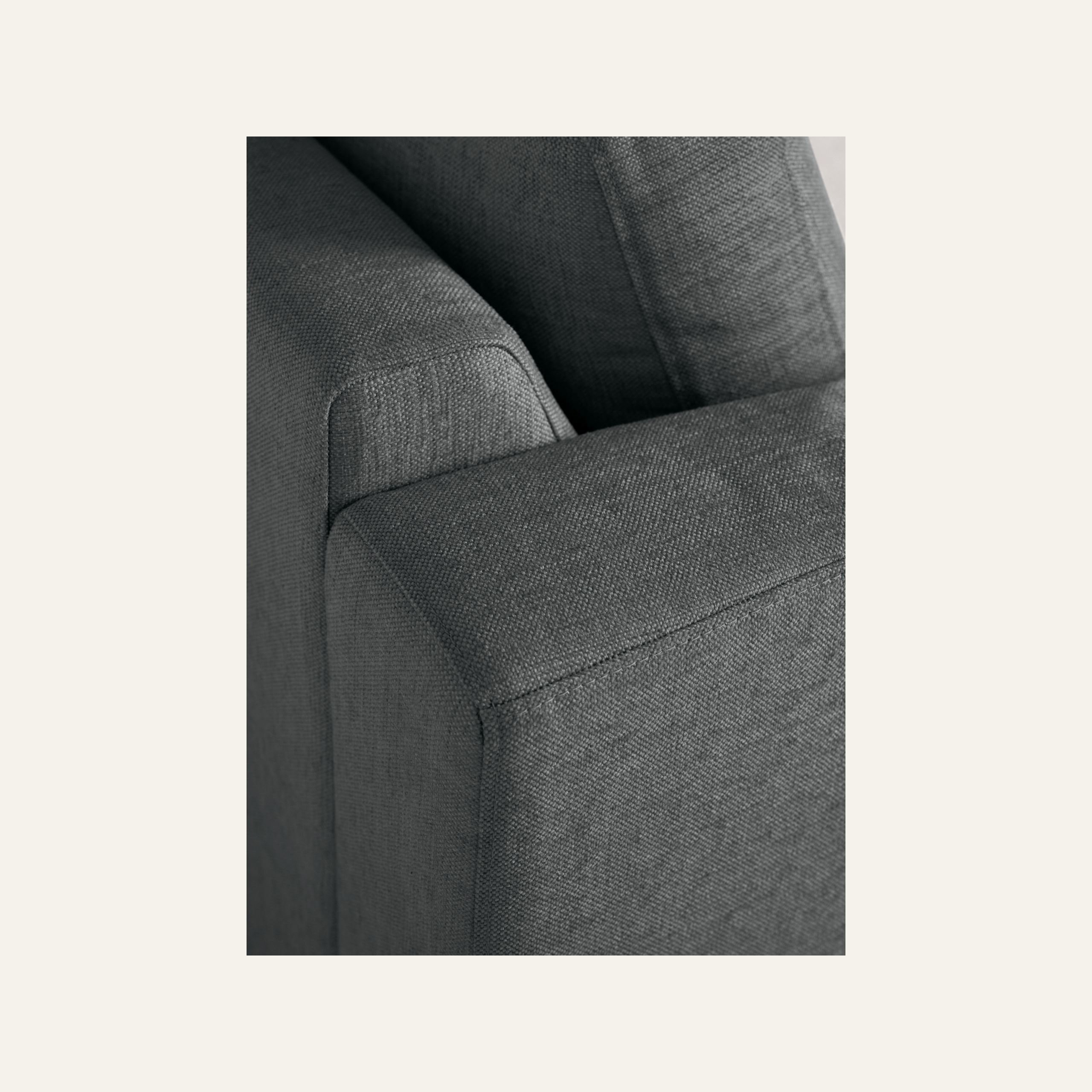 Soffa divan vänster grå - 3