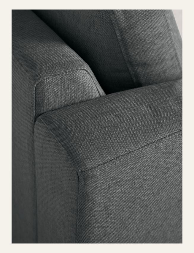 Soffa divan vänster grå - 3