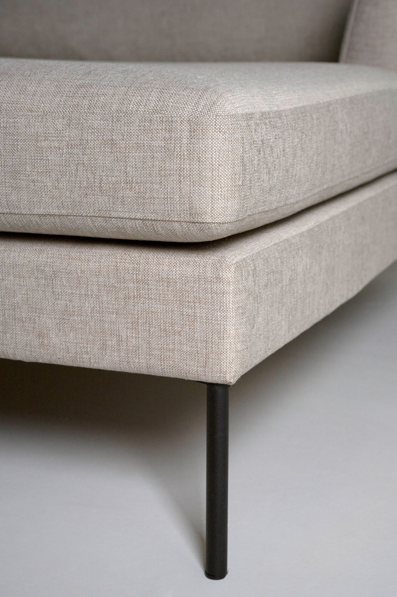 Soffa schäslong höger beige - 6