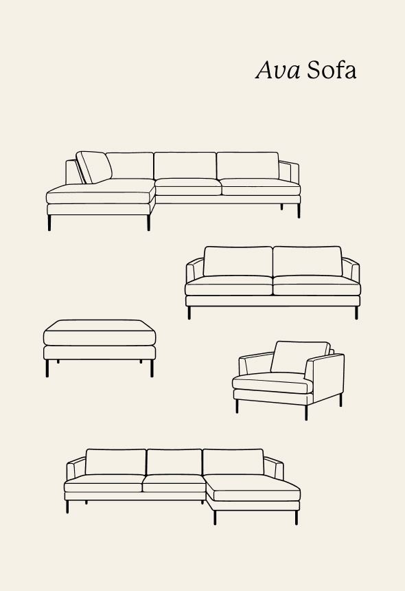 Soffa divan vänster beige - 3