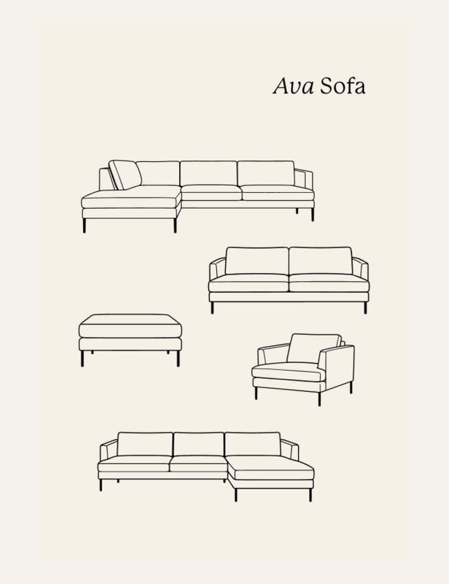 Soffa divan vänster beige - 3