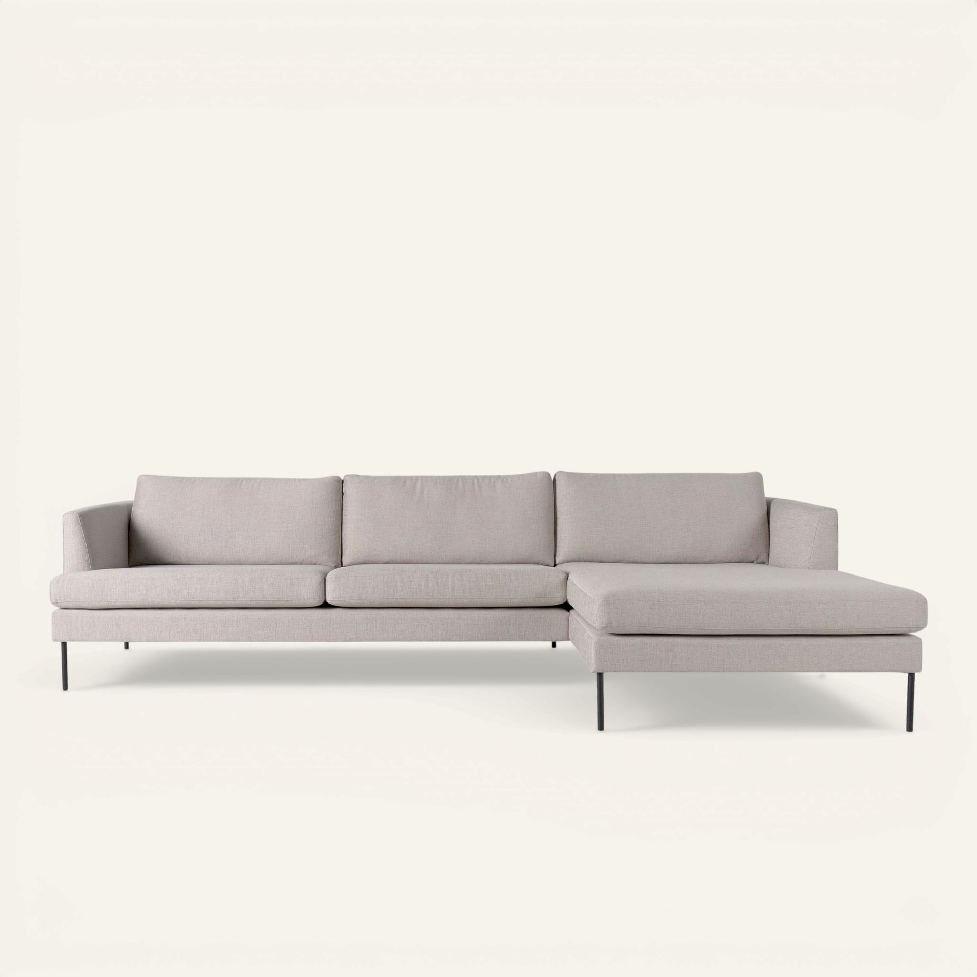 Soffa schäslong höger beige - 300x156x80 cm beige - 1