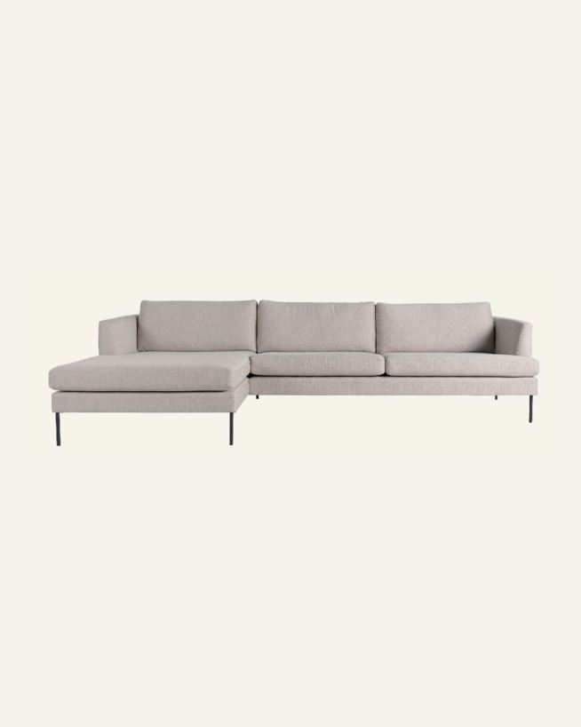 Soffa schäslong vänster beige - 300x156x80 cm beige - 1