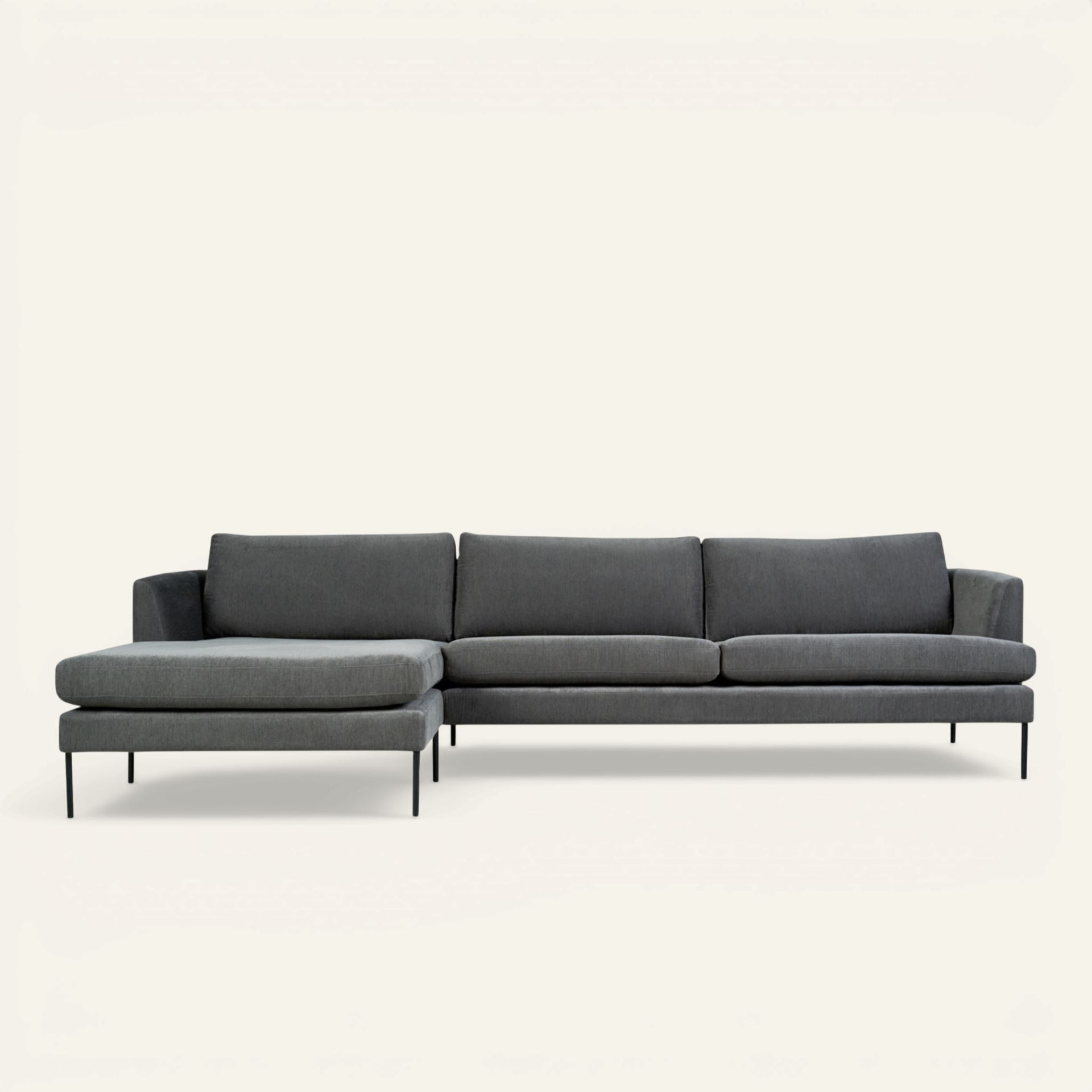 Soffa schäslong vänster beige - 300x156x80 cm beige - 1