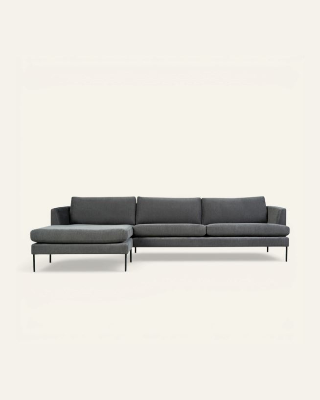Soffa schäslong vänster beige - 300x156x80 cm beige - 1
