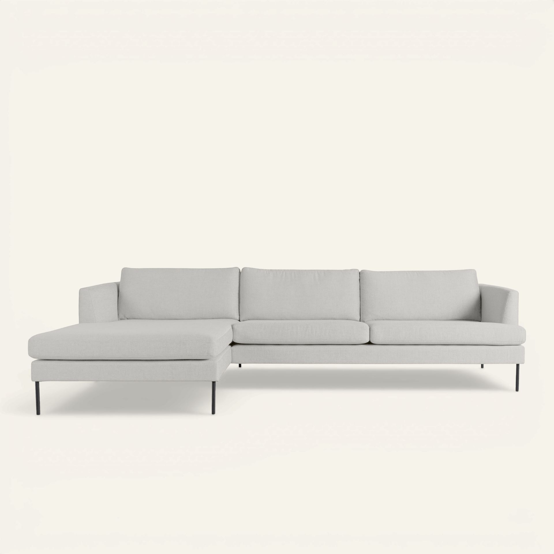 Soffa schäslong vänster beige - 300x156x80 cm beige - 1