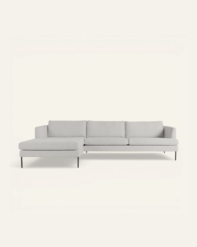Soffa schäslong vänster beige - 300x156x80 cm beige - 1