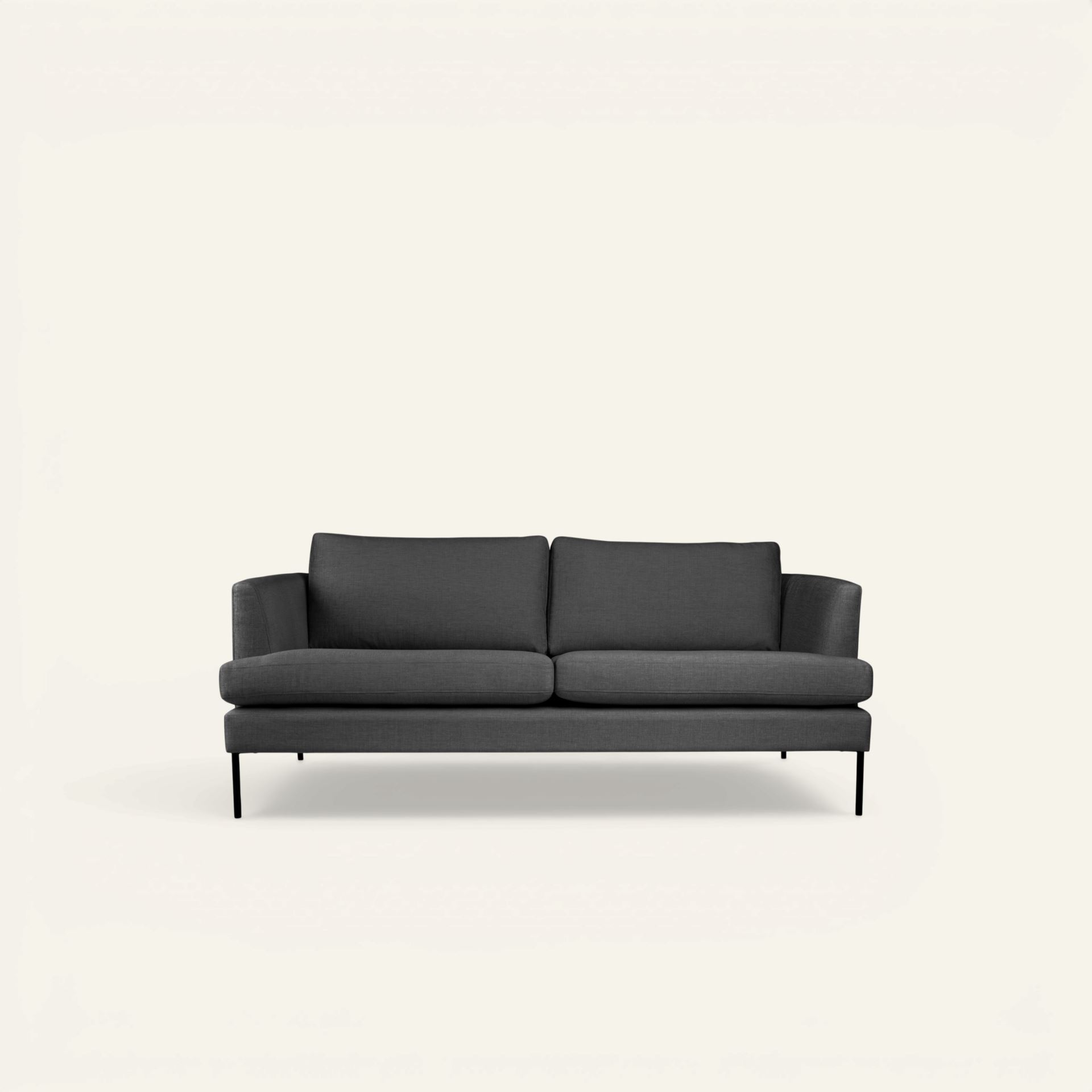 3-sits soffa grå - 189x94x80 cm grå - 1