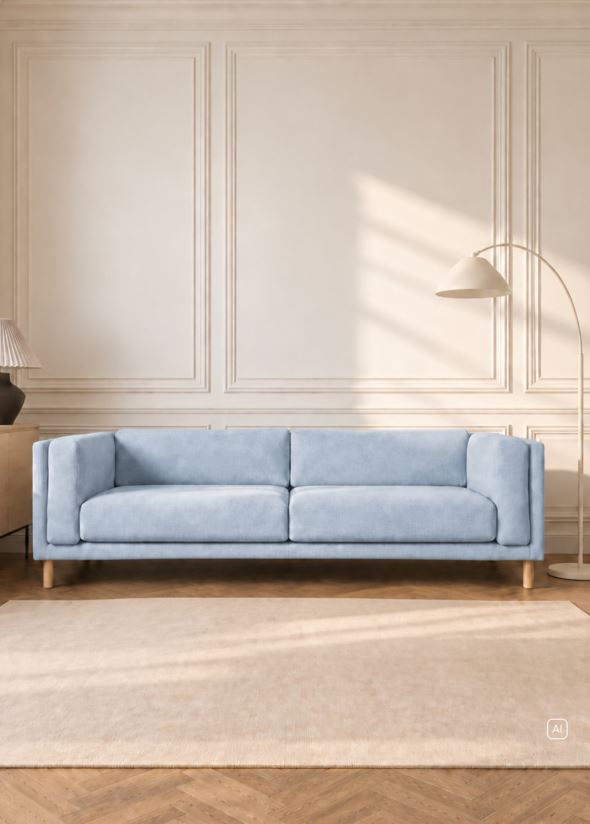 3-sits soffa gråblå - 2