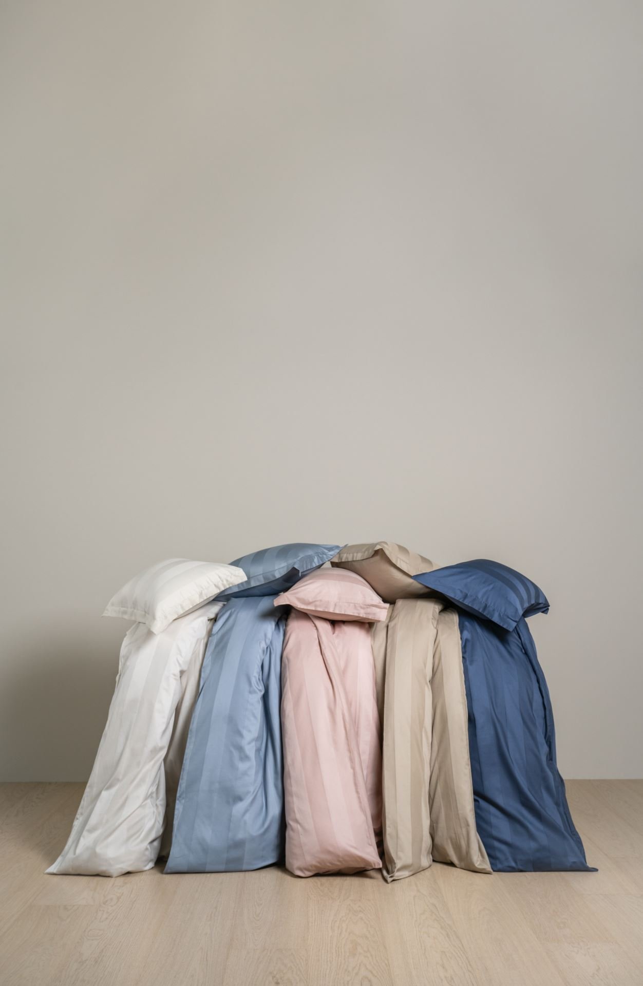 Påslakanset i satin ljusbeige - 5