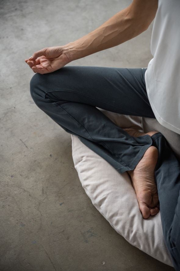 Meditationskudde ljusbeige - 2