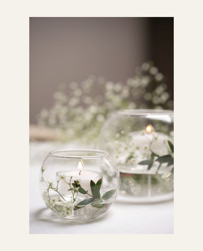 Värmeljushållare transparent - 8x6 cm transparent - 1