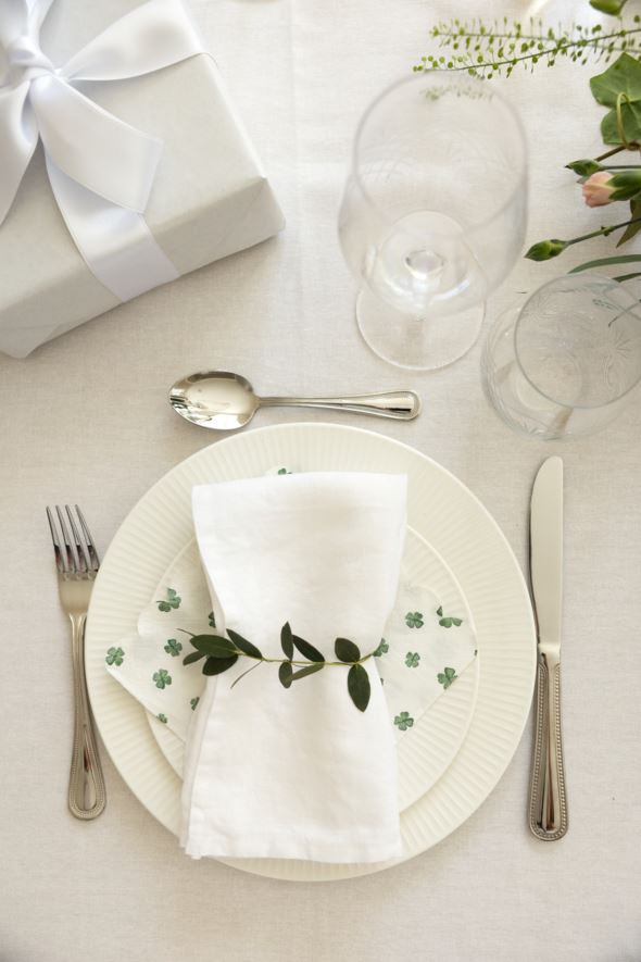 Linneservett vit - 4