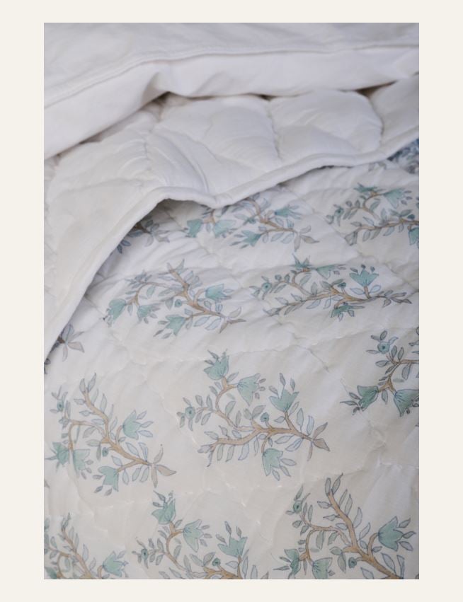 Överkast ljusblå - 4