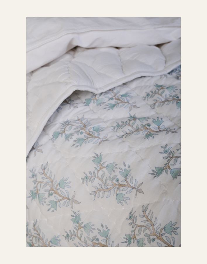 Överkast ljusblå - 4