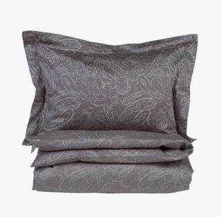 Premium Collection | Cairo Påslakanset i Egyptisk Bomull Satin Grå - 150x210 Cm