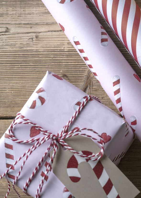 Presentpapper rosa - 3
