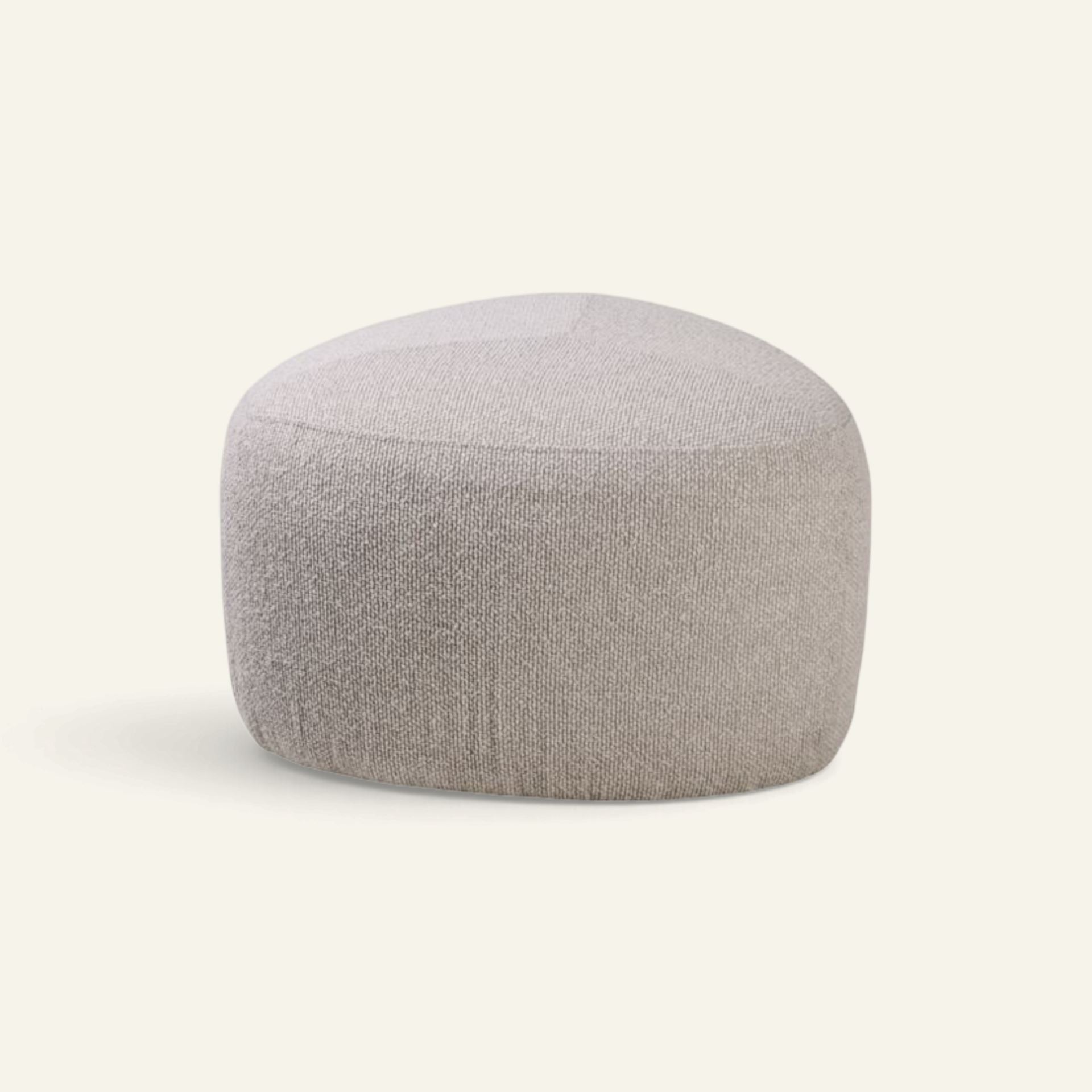 Puff multi/beige - 65x65x38 cm multi/beige - 1