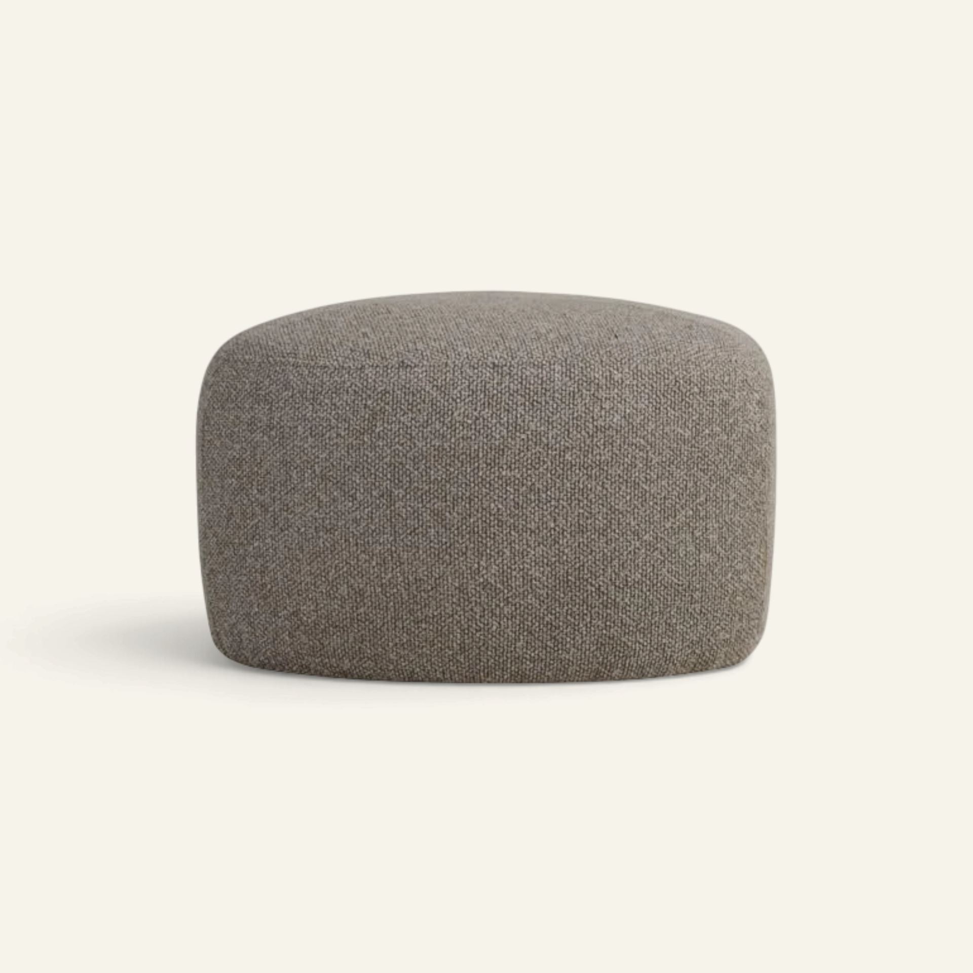 Puff multi/brun - 65x65x38 cm multi/brun - 1