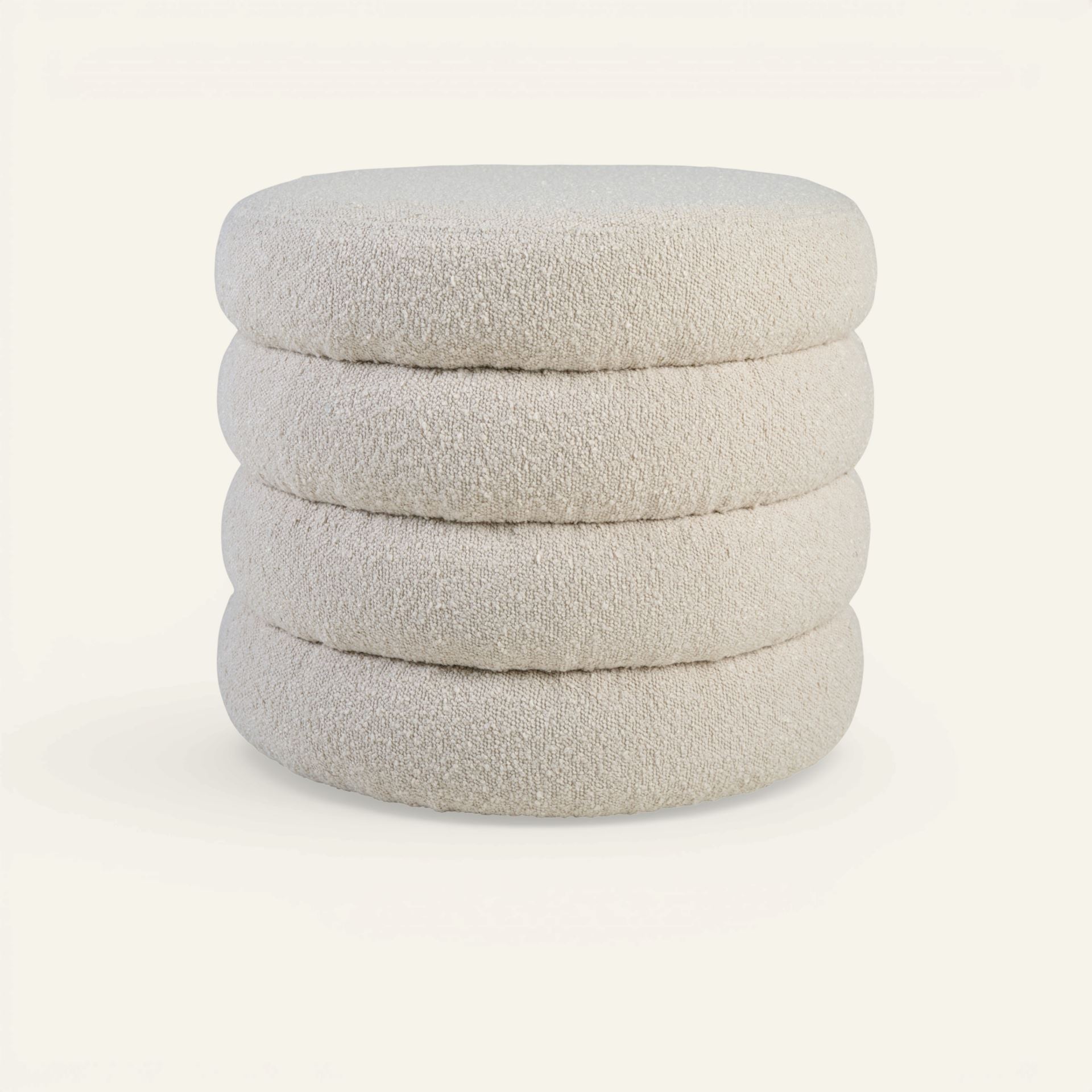 Puff ljusbeige - 50x50x43 cm ljusbeige - 1