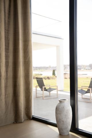 Premium Collection | Mulbury Silk Gardin Guld - 130x250 Cm