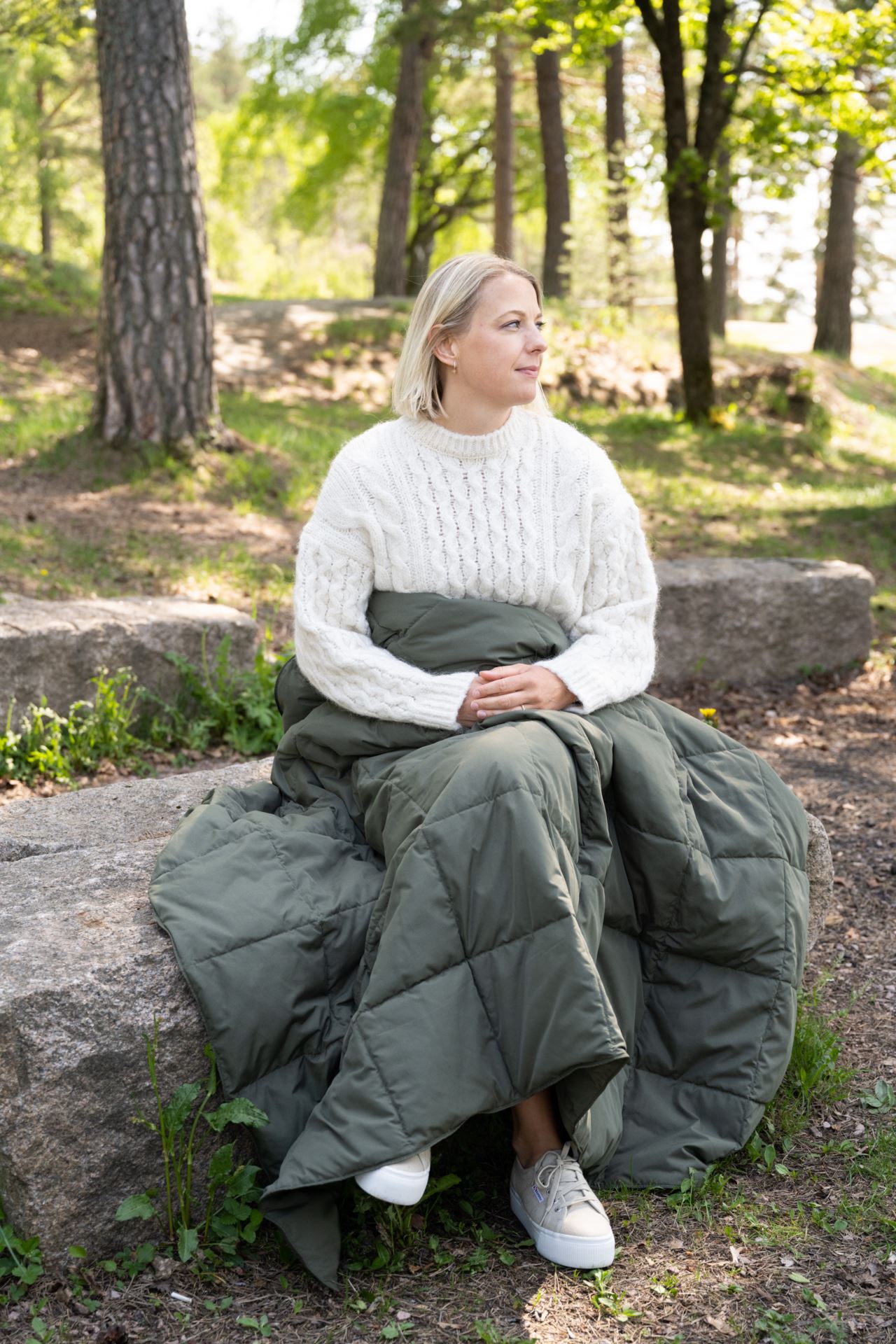 Dunpläd mörkgrön - 4