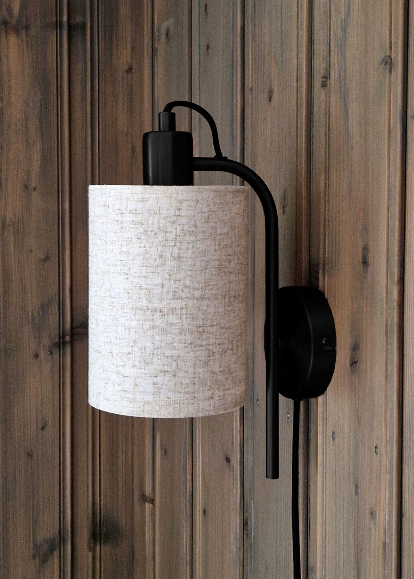 Vägglampa svart - 2