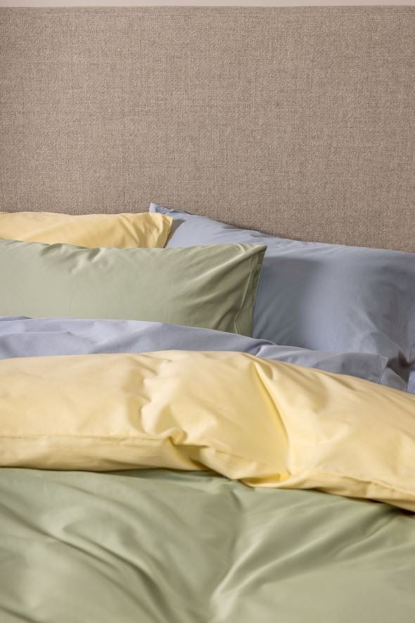 Påslakanset i satin ljusgul - 4