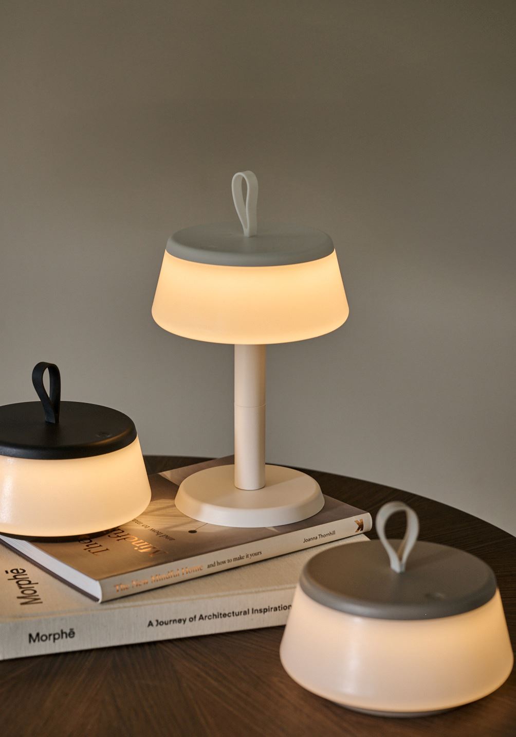 Batteridriven lampa taupe - 5