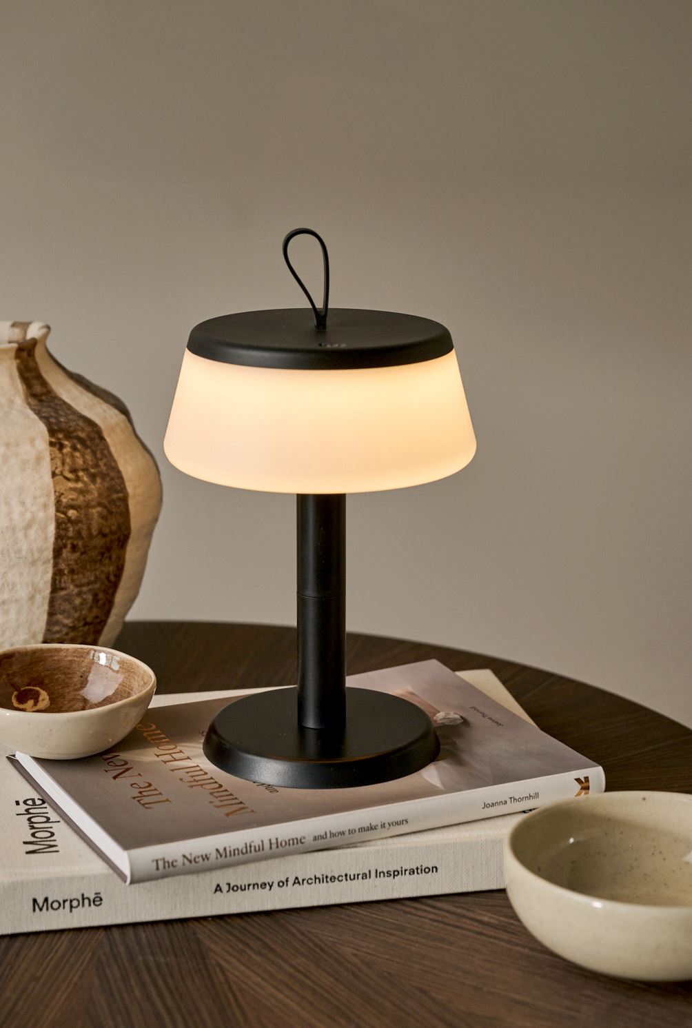 Batteridriven lampa svart - 2