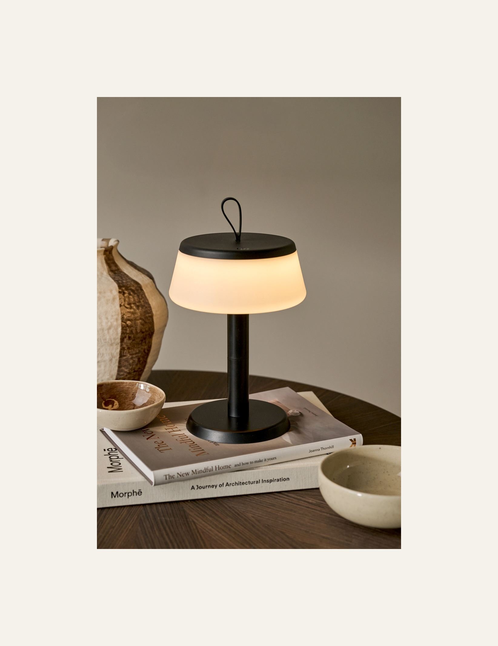 Batteridriven lampa svart - 2