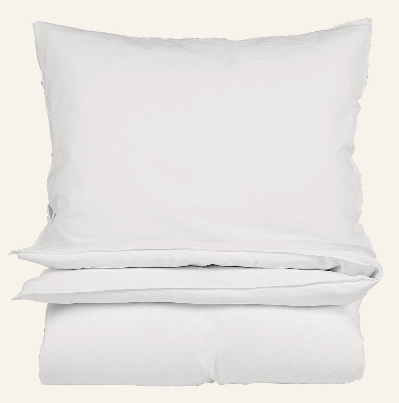 Påslakanset i linne & bomull vit - 150x210 cm vit - 1