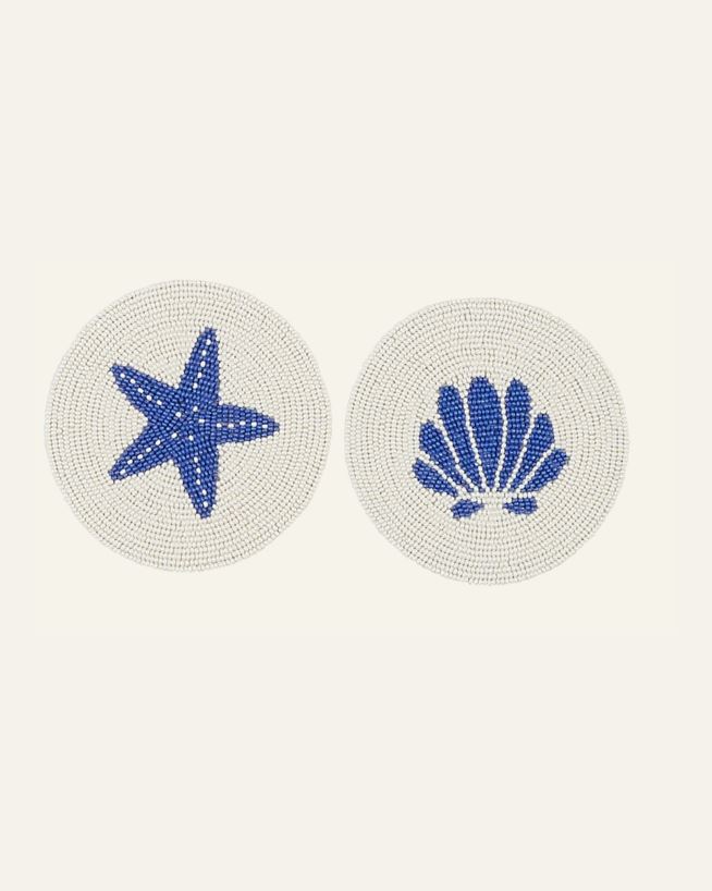 2pack glasunderlägg blå - 0,3 cm ø 9,7 blå - 1