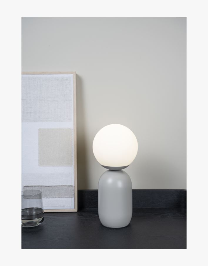 Bordslampa grå - 15x15x34,5 cm grå - 1