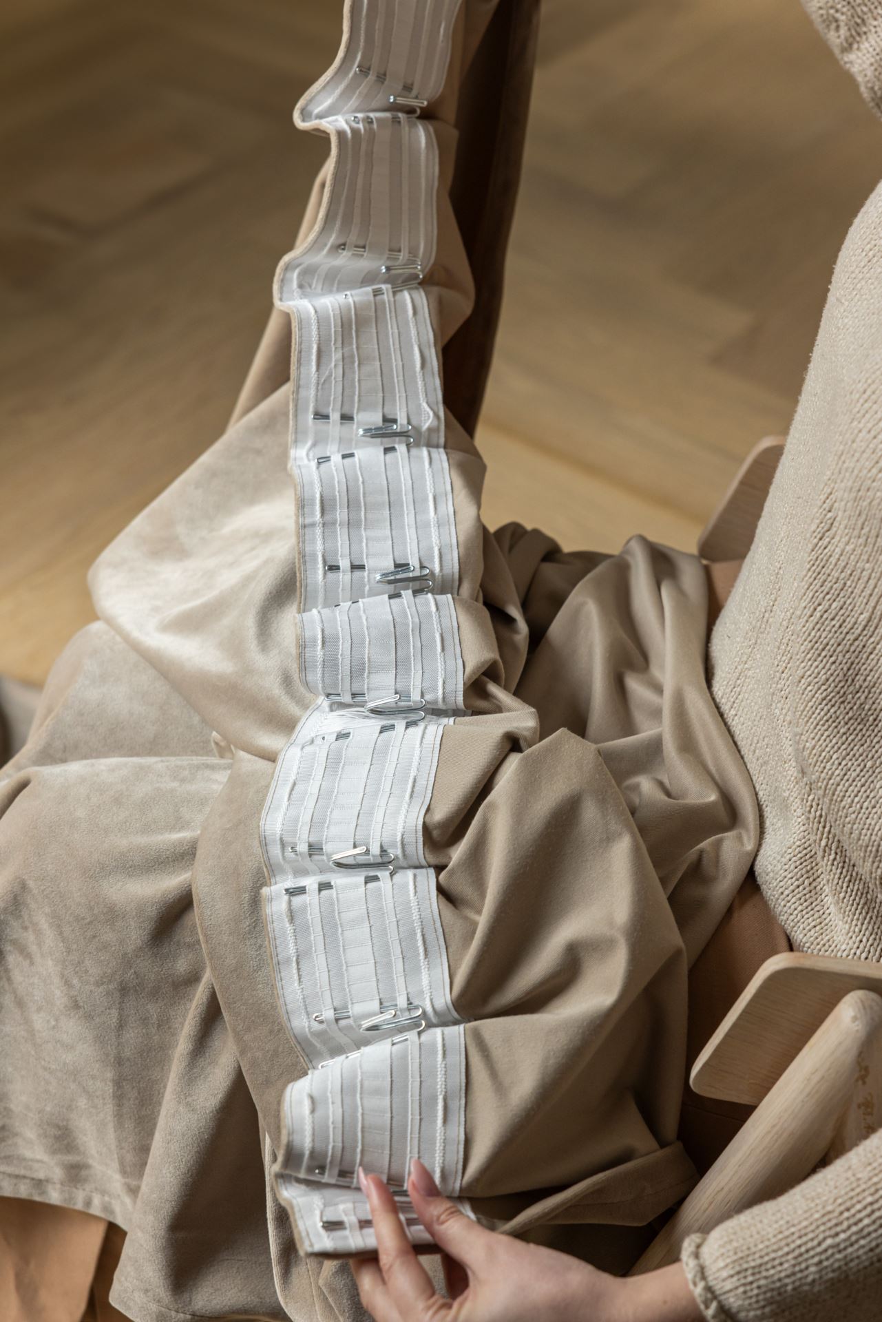 Gardinkrokar, låga stål - 3