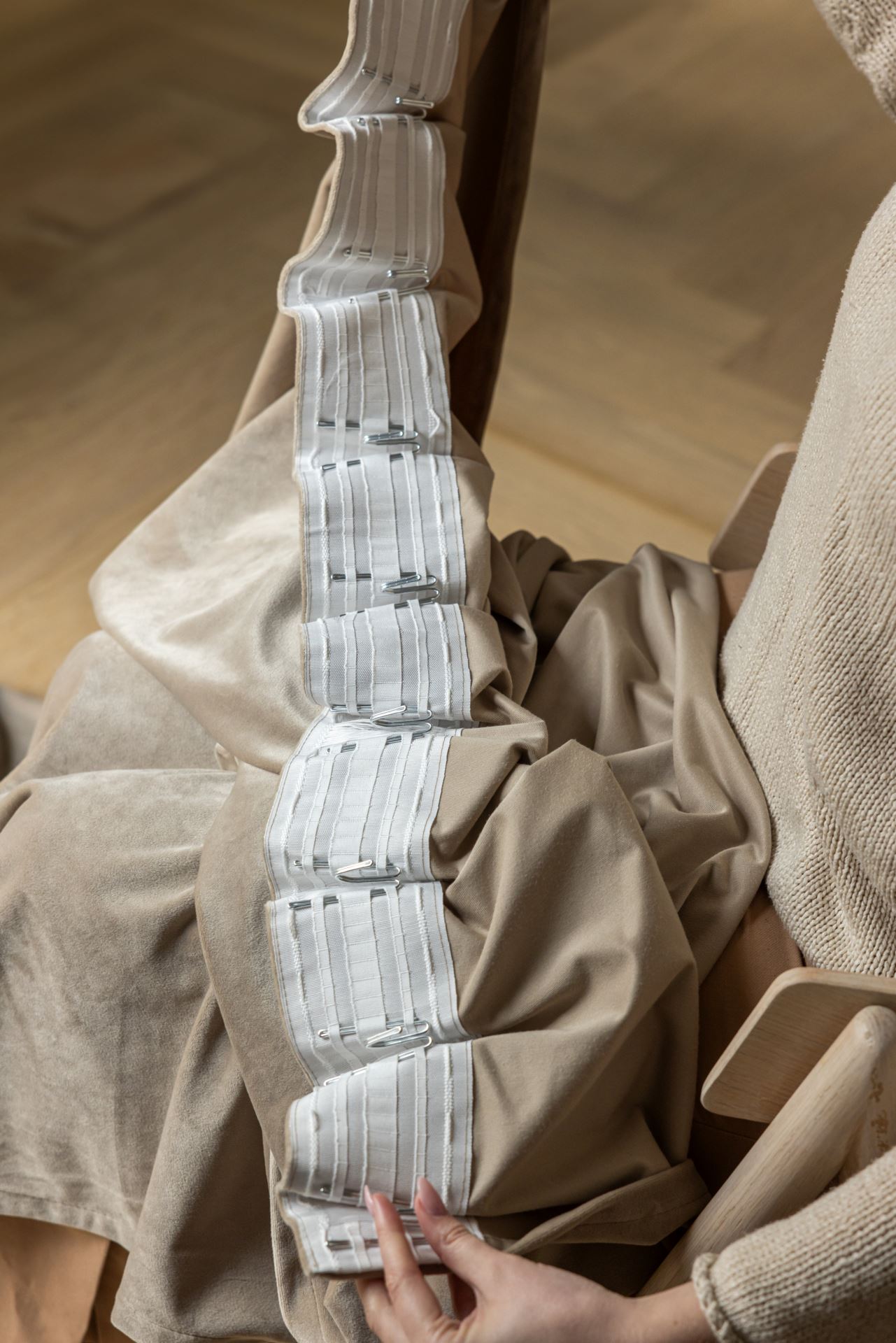 Gardinkrokar, låga stål - 3