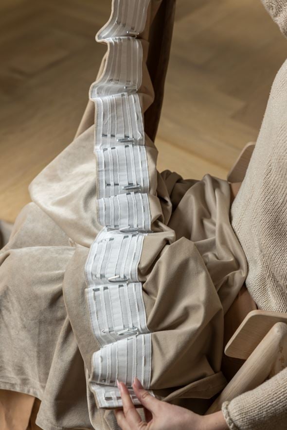 Gardinkrokar, låga stål - 3