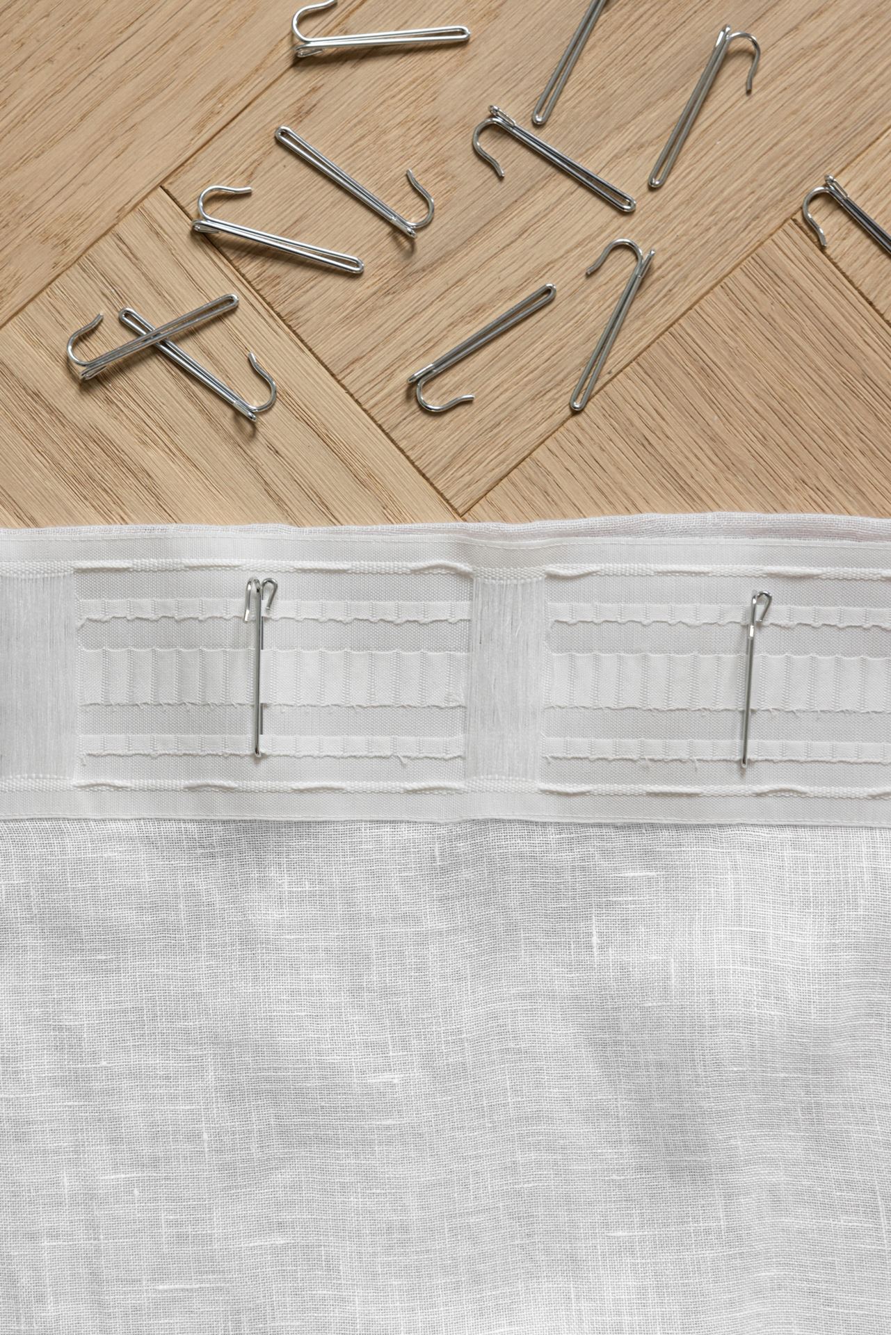 Gardinkrokar, höga stål - 4