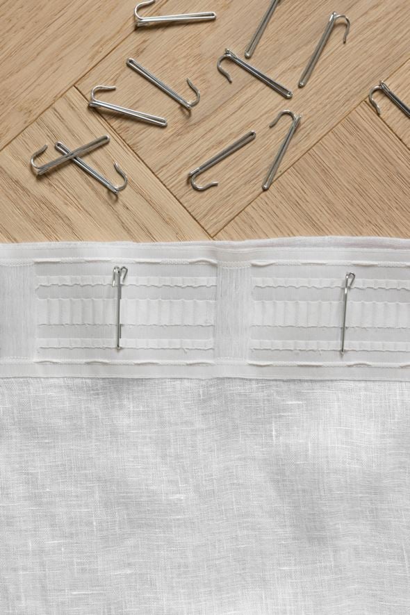 Gardinkrokar, höga stål - 4