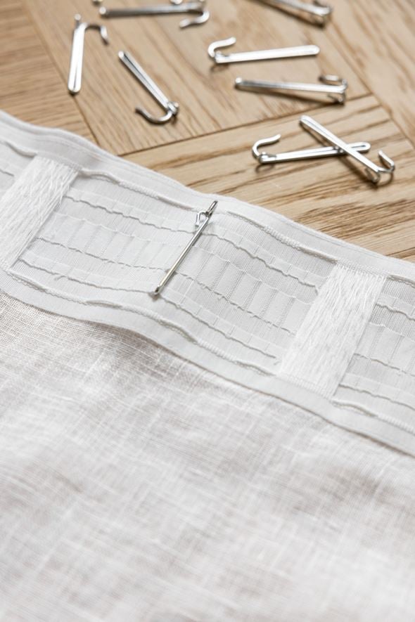 Gardinkrokar, höga stål - 9