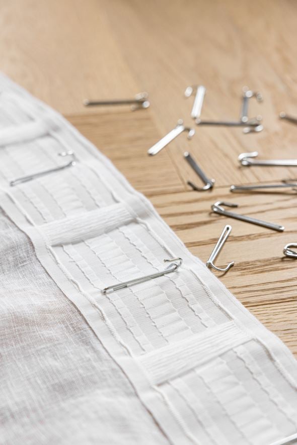 Gardinkrokar, höga stål - 8