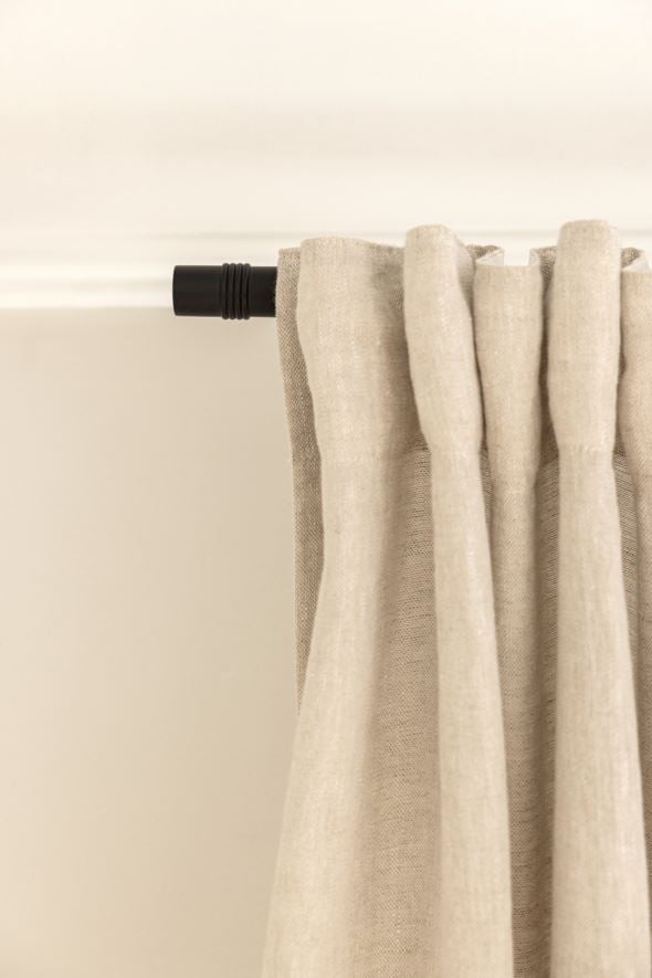 Gardinknopp, 2-pack svart - 2