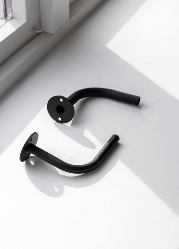 Gardinknopp, 2-pack svart - 3