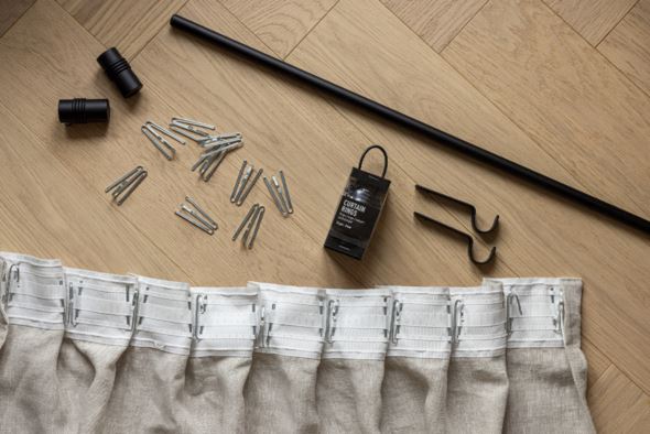 Gardinknopp, 2-pack svart - 3